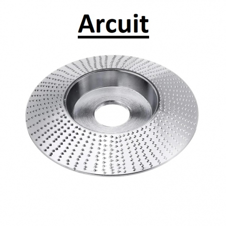 Disc Arcuit de otel 22x100 mm de rindeluit lemn, pentru polizor unghiular , Argintiu [2]