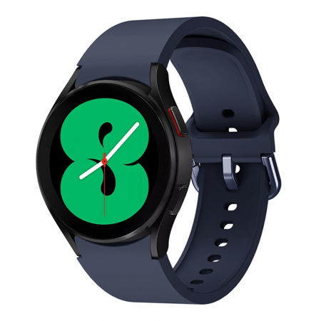 Curea silicon compatibila Samsung Galaxy Watch 4 (40mm 44mm) / Galaxy watch 4 Clasic ( 42mm 46mm ), Bleumarin, 20 mm, Quick Release [1]