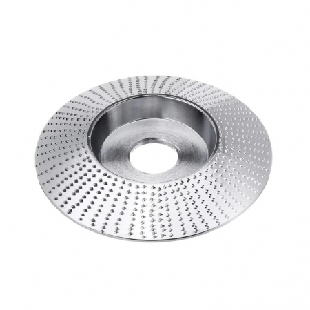 Diverse - Disc Arcuit de otel 22x100 mm de rindeluit lemn, pentru polizor unghiular , Argintiu