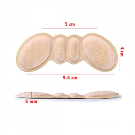 Set 2 branturi cu pernite pentru pantofi, branturi pentru calcai, Crem , Suport interior de incaltaminte, Marime universala [3]