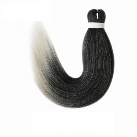 Extensii de par codite Afro pentru impletituri , Negru Ombre , Pre intinse , Box braids , 66 cm , 100 g [2]