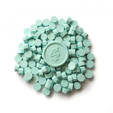 Set Ceara Verde Menta pastelat pentru sigilii invitatie nunta botez - 100 buc/pachet [2]