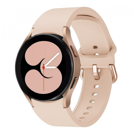 Curea silicon compatibila Samsung Galaxy Watch 4 (40mm 44mm) / Galaxy watch 4 Clasic ( 42mm 46mm ), Roz, 20 mm, Quick Release [2]