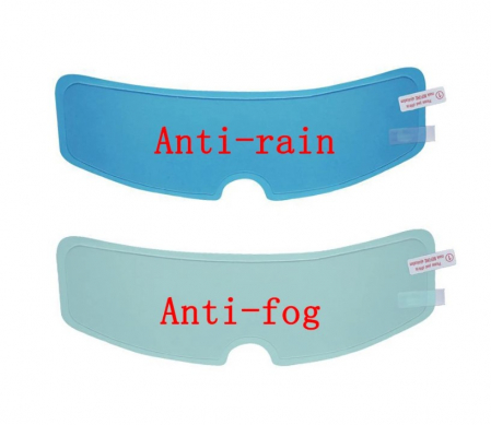 Set 2 folii de protectie transparente pentru viziera casca moto PHN Mag, transparente, anti-ploaie si anti-ceata, autocolante [1]