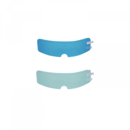 Moto - Set 2 folii de protectie transparente pentru viziera casca moto PHN Mag, transparente, anti-ploaie si anti-ceata, autocolante