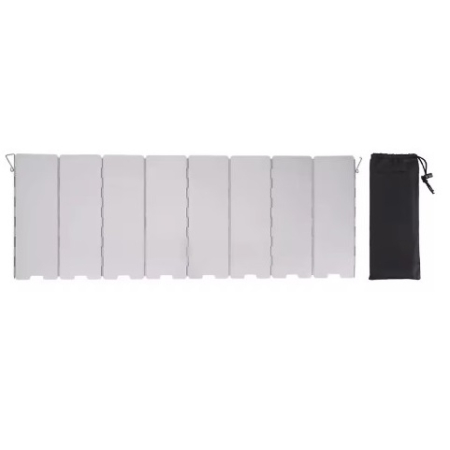 Paravan Pliabil din Aluminiu Dur/Gros pentru aragaz, din 10 placi, anti-stropi, protectie ampla, 84 x 24 cm [4]