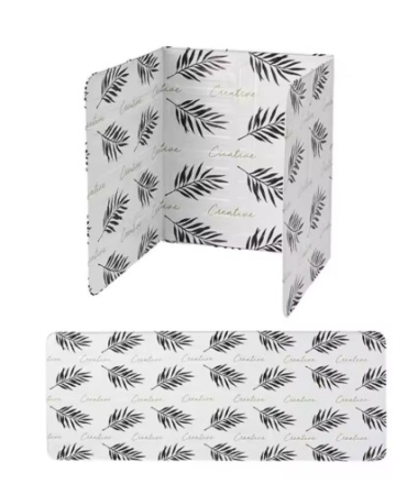 Set 2 Paravane pliabile din aluminiu pentru aragaz cu model floral, portabile, antri-stropi, protectie ampla, 84 x 32,5 cm [4]