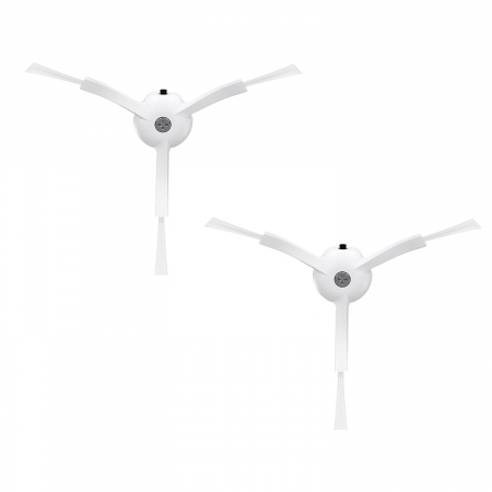 Viomi - Set 2 Perii Laterale Albe Compatibile Roborock S50 S55 S6 S7 Q Revo Mijia E20 G10 T8 P10