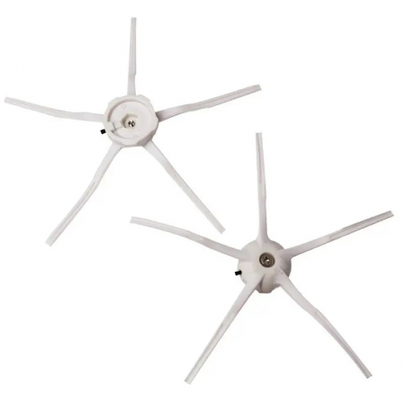 Set 2 Perii Laterale cu 5 picioare albe Compatibile Roborock S5 MAX/S6/ S61/S65/S5 /S55/S7/Q7 Max [1]