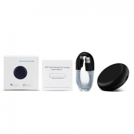 Telecomanda smart IR WiFi, control TV A/C, aplicatie Tuya Smart, compatibil cu Alexa si Google Assistant, Universala, Negru [7]