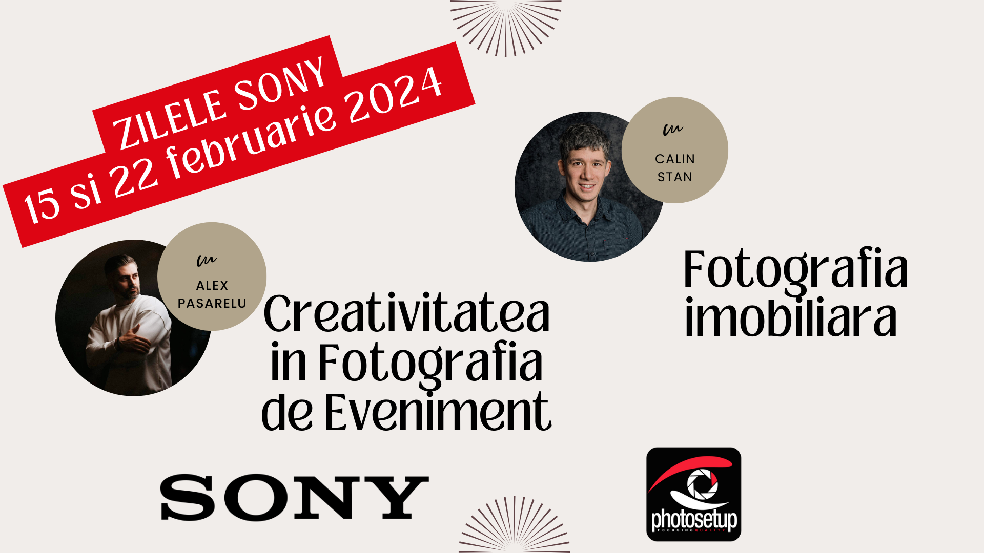 Zilele Sony te invita la evenimente dedicate fotografilor si creatorilor de continut vizual