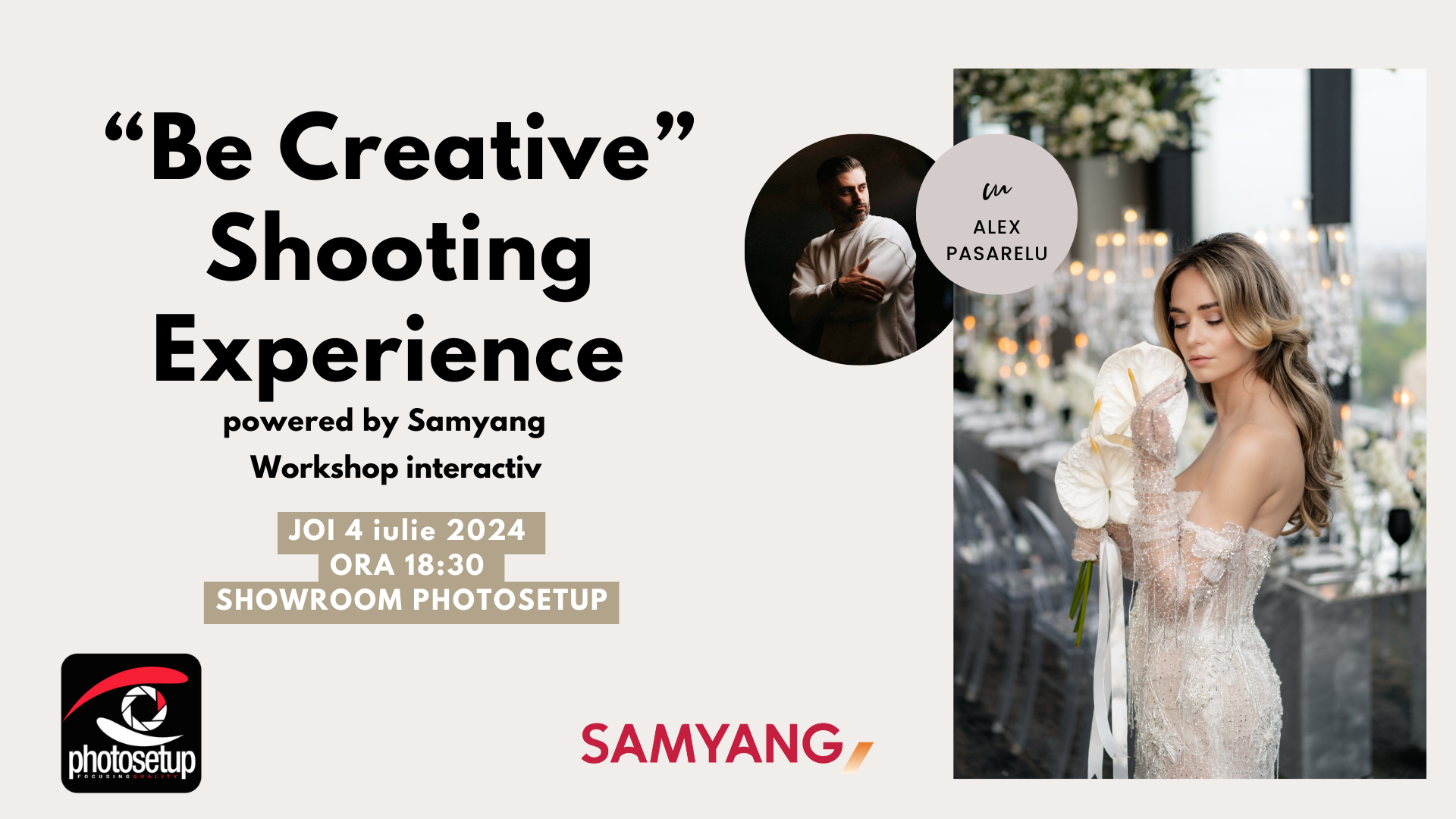 Be Creative” Shooting Experience cu Alex Pasarelu