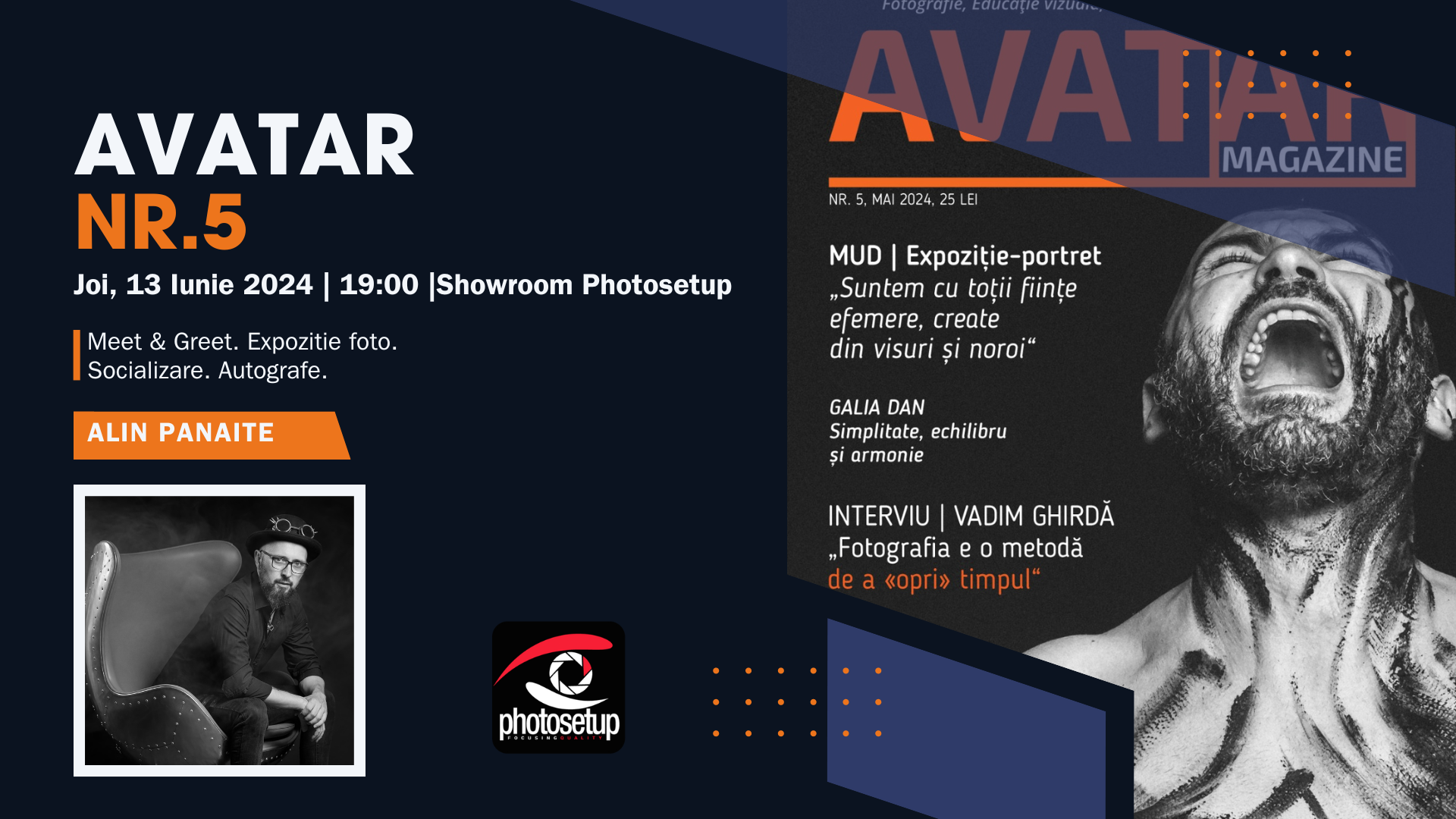 Lansare Revista Foto Avatar Nr.5. Meet & Greet. Socializare. Autografe.