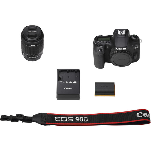 Canon EOS 90D Aparat Foto DSLR 32.5MP 4K Kit cu Obiectiv EF-S 18-55mm IS STM Negru [9]