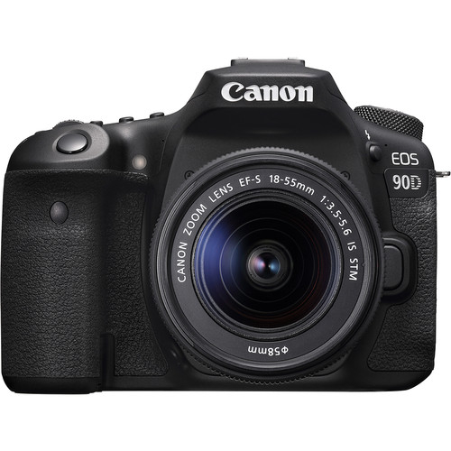 Canon EOS 90D Aparat Foto DSLR 32.5MP 4K Kit cu Obiectiv EF-S 18-55mm IS STM Negru [1]