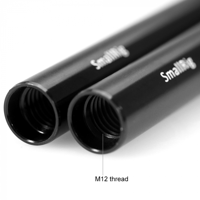 SmallRig 2 buc tije din aliaj de aluminiu negru de 15 mm (M12-30cm) 12 inch 1053 [5]