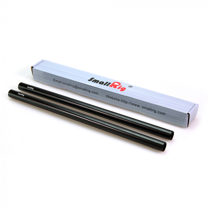 SmallRig 2 buc tije din aliaj de aluminiu negru de 15 mm (M12-30cm) 12 inch 1053 [4]