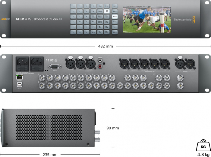 Blackmagic Design ATEM 4 M/E Broadcast Studio Switcher 4K [3]