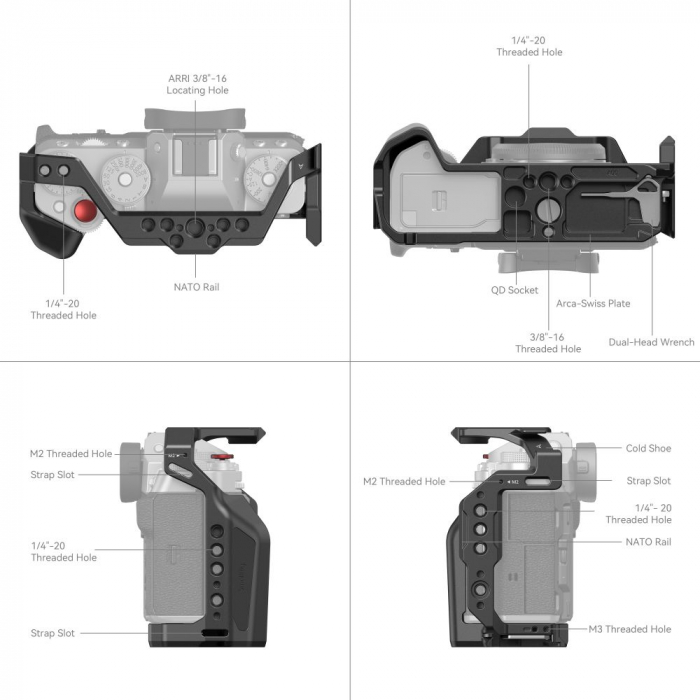 SmallRig Cage multifunctional pentru FUJIFILM X-T5 4135 [7]