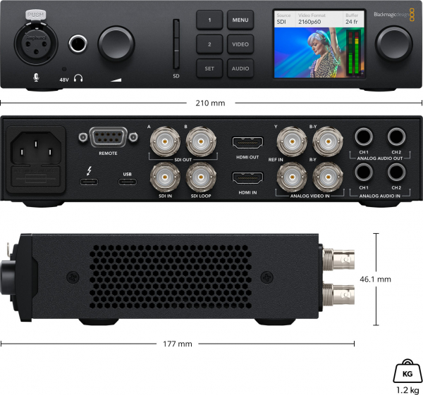 Blackmagic Design UltraStudio 4K Mini Thunderbolt 3 unitate captura si playback [3]
