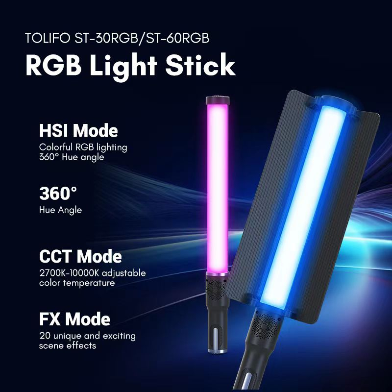TOLIFO Lampa LED TUBE RGB 60W [3]