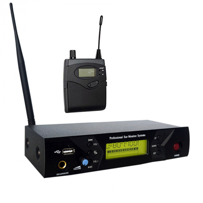 Sistem profesional de monitorizare audio wireless in-ear cu 4 canale [1]