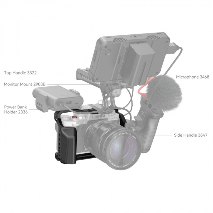 SmallRig Cage multifunctional pentru FUJIFILM X-T5 4135 [3]