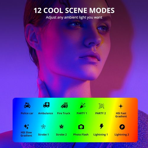 LP430 Bagheta LED Bicolor-RGB 42cm cu acumulator incorporat [7]