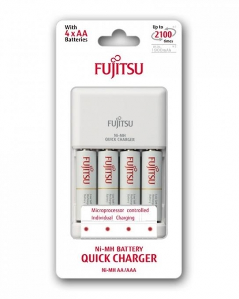 Fujitsu Incarcator cu acumulatori 4 x AA  Ni-MH, 2100 [3]