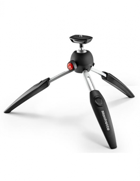 Manfrotto PIXI EVO Minirepied foto negru cu suport smartphone