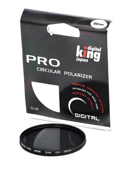 Digital King filtru polarizare circulara Slim 62mm 62mm imagine 2022 3foto.ro