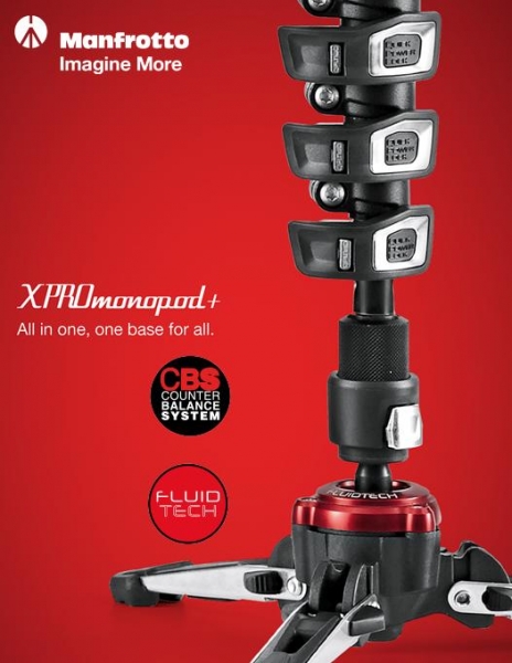 Manfrotto MVMXPROC5 Monopied video fluid carbon [5]