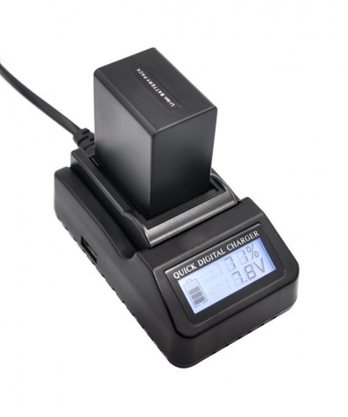 Digital Power NP-FV100 Incarcator rapid cu LCD compatibil Sony [3]