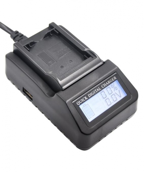 Digital Power NP-FV100 Incarcator rapid cu LCD compatibil Sony [2]