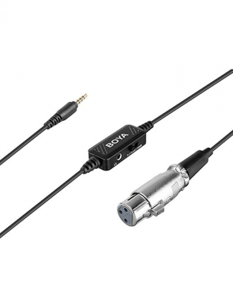 Boya BY-BCA6 cablu conector XLR TRRS pentru microfon si smartphone