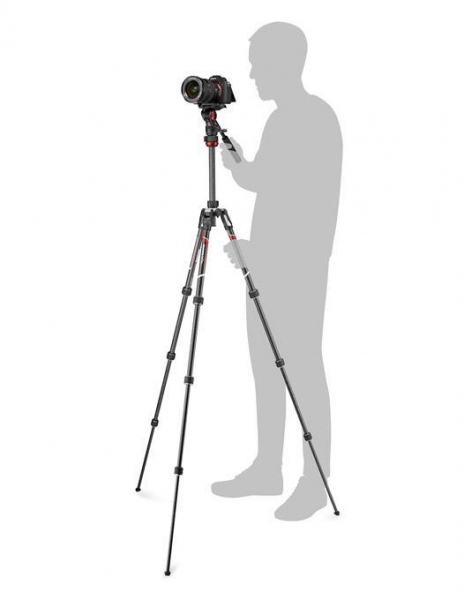 Manfrotto Befree Live Kit Trepied Video Carbon Twist [3]