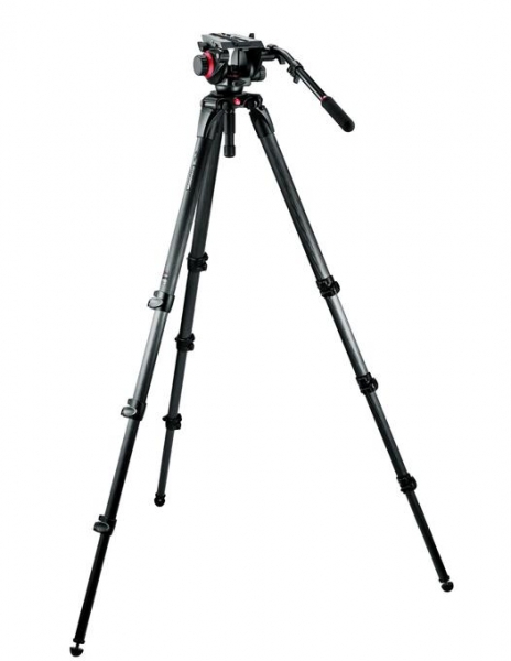 Manfrotto 504HD,536K kit trepied video carbon [2]