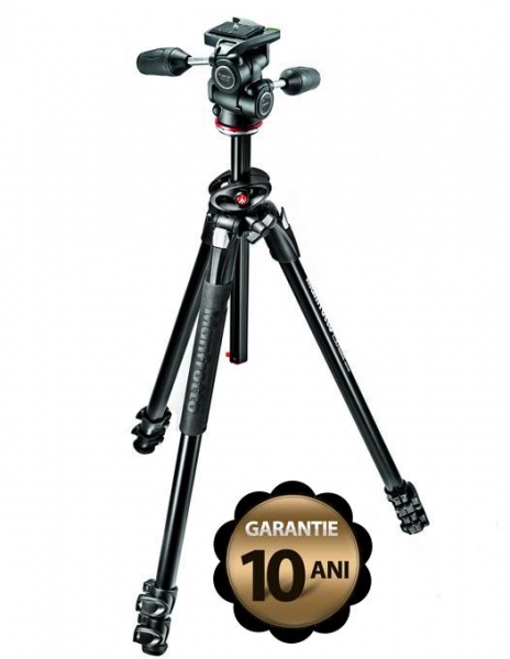 Manfrotto MK290DUA3-3W kit trepied foto cu cap 3Way [5]