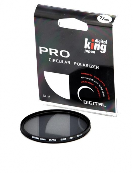 Digital King filtru polarizare circulara Slim 77mm 77mm imagine 2022 3foto.ro