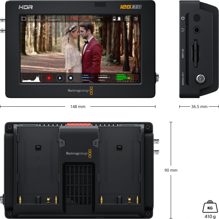 Blackmagic Video Assist 5" 12G HDR Recorder/Monitor [6]