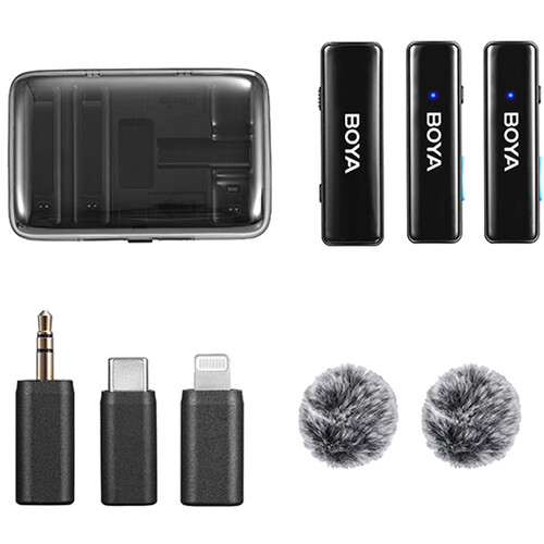 Boya BoyaLink Sistem de Microfon Wireless dublu cu adaptor (2.4gHz) [8]