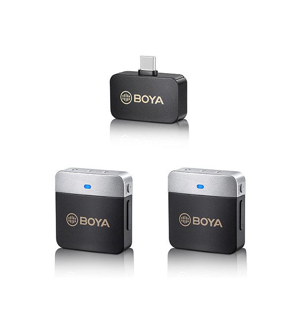 Boya BY-M1V4 Lavaliera wireless dubla pentru smartphone [2]