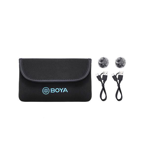 Boya BY-M1V4 Lavaliera wireless dubla pentru smartphone [3]