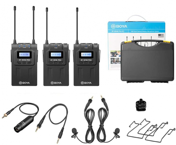 Boya BY-WM8 PRO K2 lavaliera dubla wireless [8]