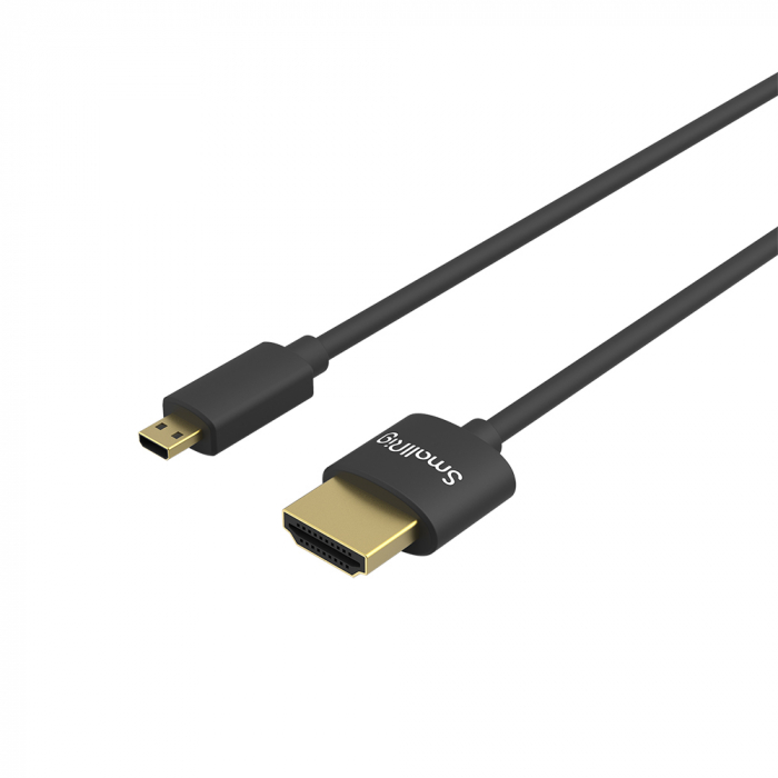 Cablu Full HDMI - Micro HDMI 4K Ultra Slim SmallRig (D la A) 55 cm [2]
