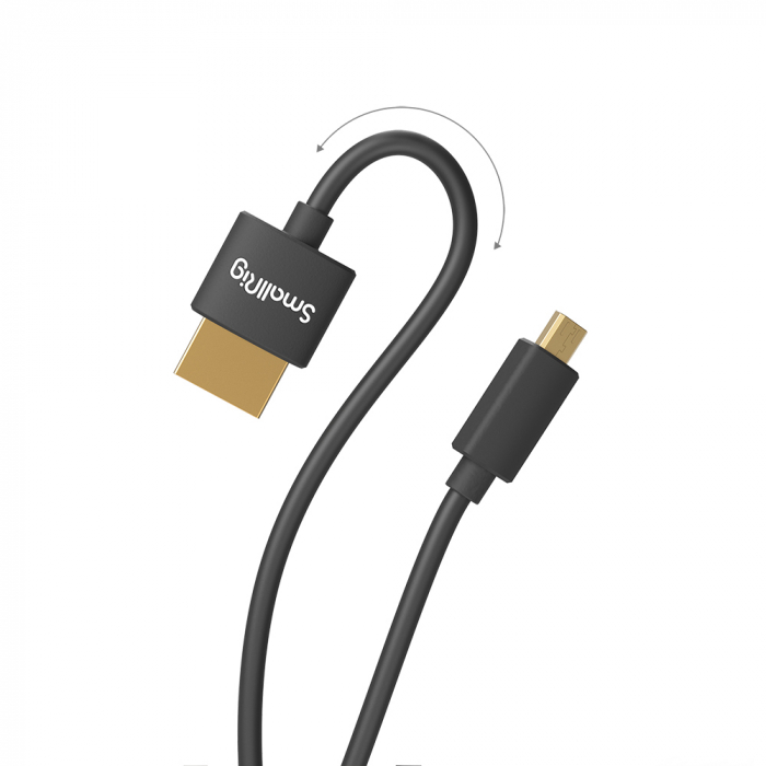Cablu Full HDMI - Micro HDMI 4K Ultra Slim SmallRig (D la A) 55 cm [3]