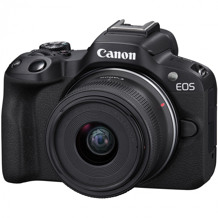 Canon EOS R50 Aparat Foto Mirrorless Kit cu Obiectiv RF-S 18-45mm F4.5-6.3 IS STM Negru [2]
