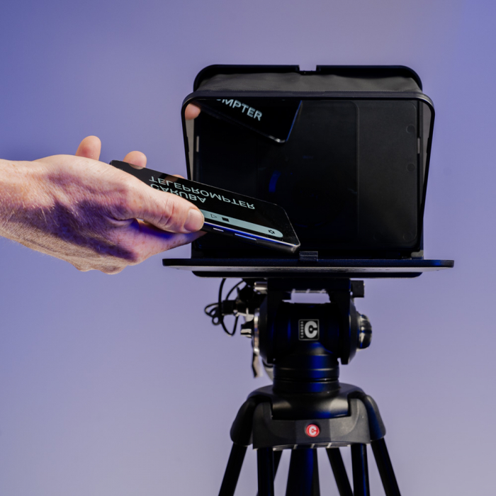 Caruba Teleprompter pentru smartphone si tableta de maxim 20cm [7]