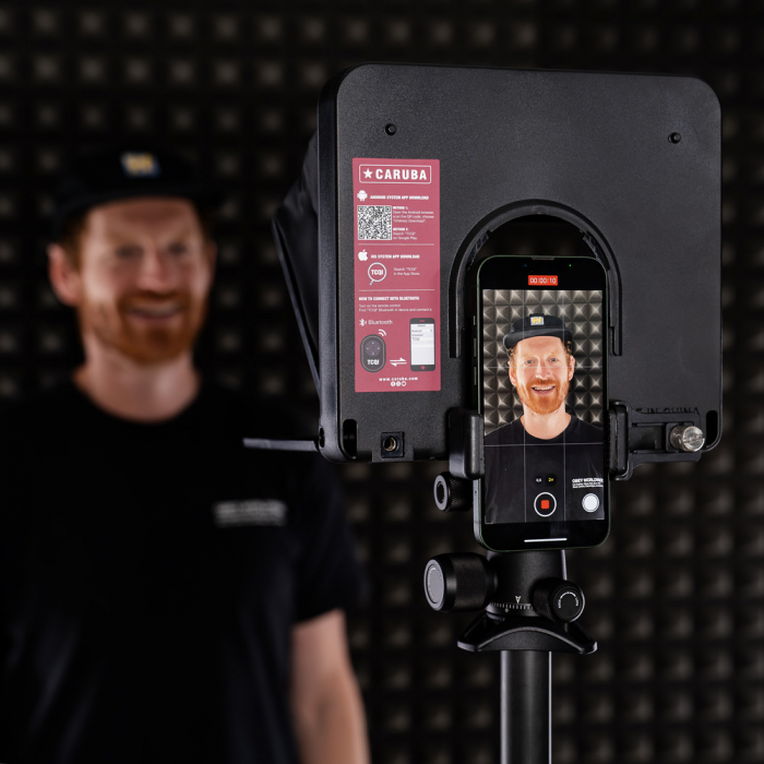 Caruba Teleprompter pentru smartphone si tableta de maxim 20cm [19]