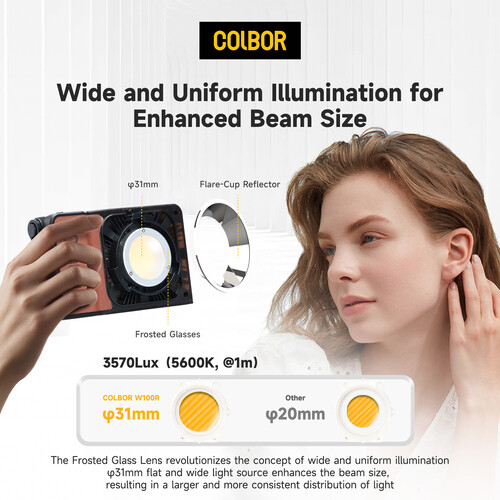 Colbor W100R Kit lampa LED RGB portabila 100W [8]